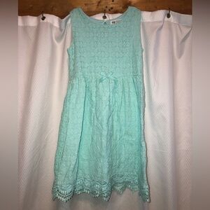 H&M Girls Lace Bohemian Dress Size 8-10 Mint Color